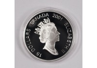 【春节纪念章专场】2001年加拿大生肖纪念银币
