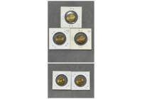 1993年/1995年普制5角裸幣3+2枚共5枚