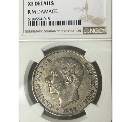 竞拍物品美德澳专场拍卖1882阿方索十二世5比赛塔双柱银币ngcxfdetail